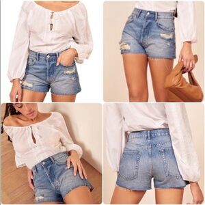 Reformation Jean Dixie High Rise Jean Short NWT 29